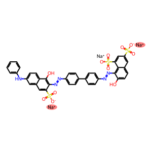 7-Hydroxy-8-[[4'-[[1-hydroxy-6-(phenylamino)-3-sulfo-2-naphtyl]azo]-1,1'-biphenyl-4-yl]azo]-1,3-naphthalenedisulfonic acid trisodium salt