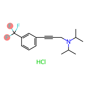 2-Propyn-1-amine, N,N-bis(1-methylethyl)-3-[3-(trifluoromethyl)phenyl]-, hydrochloride (1:1)