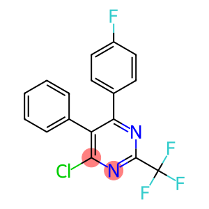 Pyrimidine, 4-chloro-6-(4-fluorophenyl)-5-phenyl-2-(trifluoromethyl)-