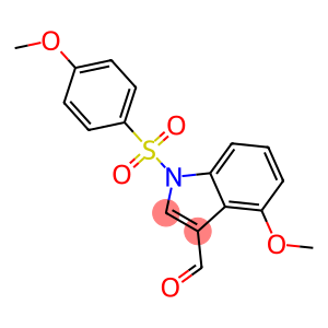 1H-Indole-3-carboxaldehyde, 4-methoxy-1-[(4-methoxyphenyl)sulfonyl]-