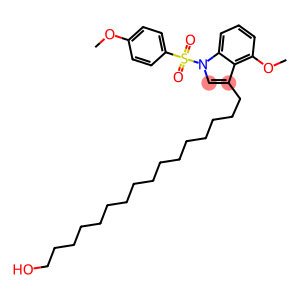 1H-Indole-3-hexadecanol, 4-methoxy-1-[(4-methoxyphenyl)sulfonyl]-