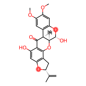 (2R,6aα)-1,2,12,12aα-Tetrahydro-5,12α-dihydroxy-8,9-dimethoxy-2α-(1-methylvinyl)[1]benzopyrano[3,4-b]furo[2,3-h][1]benzopyran-6(6aH)-one