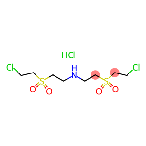 2-((2-Chloroethyl)sulphonyl)ethyl(2-((2-chloroethyl)sulphonyl)ethyl)ammonium chloride
