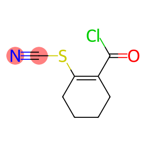 Thiocyanic acid, 2-(chlorocarbonyl)-1-cyclohexen-1-yl ester (9CI)
