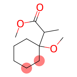 Cyclohexaneacetic acid, 1-methoxy-alpha-methyl-, methyl ester (9CI)