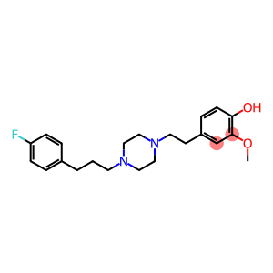 Phenol, 4-[2-[4-[3-(4-fluorophenyl)propyl]-1-piperazinyl]ethyl]-2-methoxy-