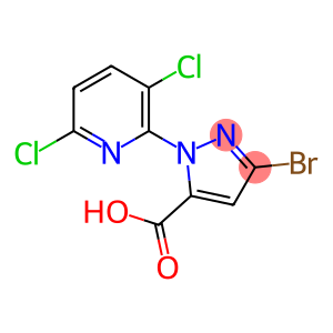 1H-Pyrazole-5-carboxylic acid, 3-bromo-1-(3,6-dichloro-2-pyridinyl)-