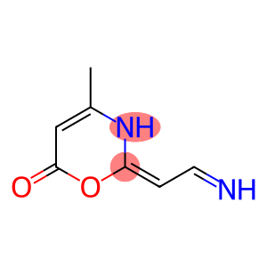 6H-1,3-Oxazin-6-one, 2,3-dihydro-2-(iminoethylidene)-4-methyl-, (2E)- (9CI)