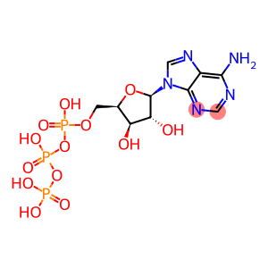 9H-Purin-6-amine, 9-[5-O-[hydroxy[[hydroxy(phosphonooxy)phosphinyl]oxy]phosphinyl]-β-D-xylofuranosyl]-