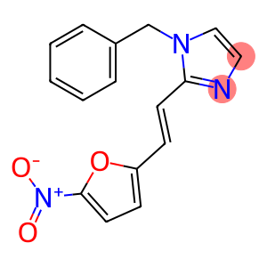 N-BENZYL-2-TRANS((5-NITRO-2-FURYL)-VINYL-IMIDAZOLE