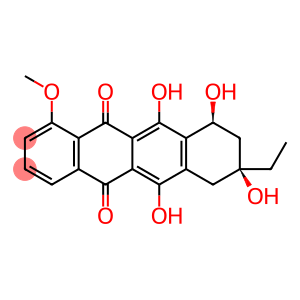 (8S)-8β-Ethyl-7,8,9,10-tetrahydro-6,8α,10α,11-tetrahydroxy-1-methoxy-5,12-naphthacenedione