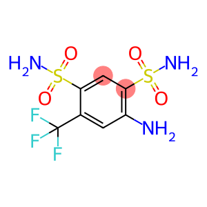 4-氨基-6-(三氟甲基)苯-1,3-二磺酰胺