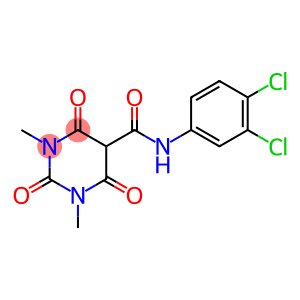 N-(3,4-双氯基苯基)-1,2,3,4-四氢-6-羟基-1,3-二甲基-2,4-二氧代-5-嘧啶甲酰胺