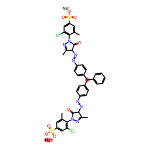 4,4'-[(苯亚甲基)二[4,1-亚苯基偶氮基(4,5-二氢-3-甲基-5-氧代-1H-吡唑-4,1-二基)]]二(3-氯-5-甲基苯磺酸)二钠盐
