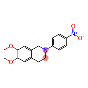 (1S)-1,2,3,4-Tetrahydro-6,7-dimethoxy-1-methyl-2-(4-nitrophenyl)isoquinoline