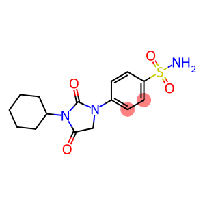 Benzenesulfonamide, 4-(3-cyclohexyl-2,4-dioxo-1-imidazolidinyl)-
