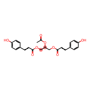 Bis[3-(4-hydroxyphenyl)propenoic acid]2-acetoxy-1,3-propanediyl ester