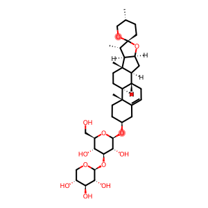 薯蓣皂苷元-3-O-β-D-木糖-(1→3) -β-D-葡萄糖苷