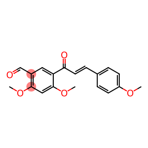 2,4-dimethoxy-5-[(2E)-3-(4-methoxyphenyl)-2-propenoyl]benzaldehyde