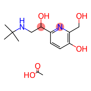 alpha6-[(tert-butylamino)methyl]-3-hydroxypyridine-2,6-dimethanol monoacetate