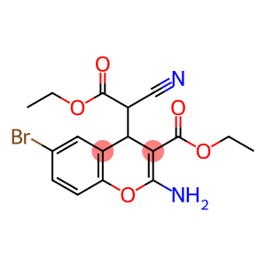 乙基-2-氨基-6-溴-4-(1-氰基-2-乙氧基-2-甲酰)-4H-苯并呋喃-3-羧酸
