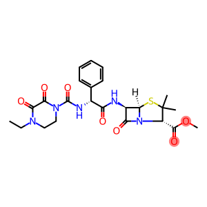 methyl(5R,6R)-6-((R)-2-(4-ethyl-2,3-dioxopiperazine-1-carboxamido)-2-phenylacetamido)-3,3-dimethyl-7-oxo-4-thia-1-azabicyclo[3.2.0]heptane-2-carboxylate