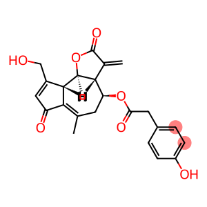 [(3aR,4S,9aS,9bR)-9-(hydroxymethyl)-6-methyl-3-methylidene-2,7-dioxo-4,5,9a,9b-tetrahydro-3aH-azuleno[4,5-b]furan-4-yl] 2-(4-hydroxyphenyl)acetate