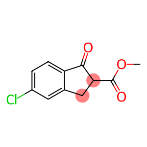 1H-Indene-2-carboxylic acid, 5-chloro-2,3-dihydro-1-oxo-, methyl ester