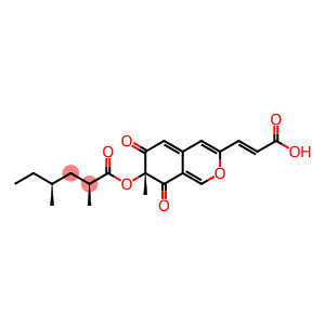 Hexanoic acid, 2,4-dimethyl-, (7R)-3-[(1E)-2-carboxyethenyl]-7,8-dihydro-7-methyl-6,8-dioxo-6H-2-benzopyran-7-yl ester, (2S,4S)-