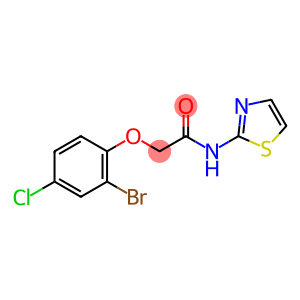2-(2-bromo-4-chlorophenoxy)-N-(1,3-thiazol-2-yl)acetamide