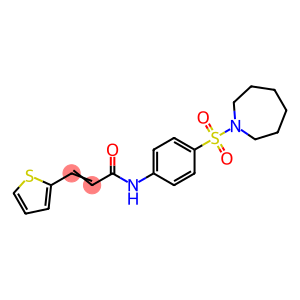 (2E)-N-[4-(azepan-1-ylsulfonyl)phenyl]-3-(thiophen-2-yl)prop-2-enamide