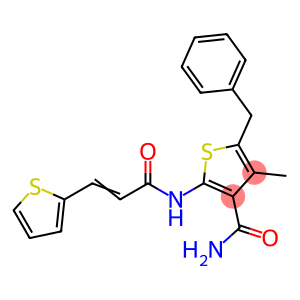 5-benzyl-4-methyl-2-{[3-(2-thienyl)acryloyl]amino}-3-thiophenecarboxamide