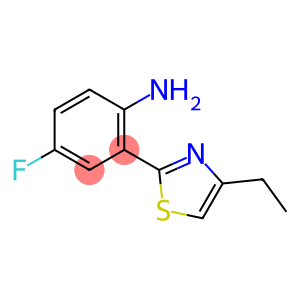 Benzenamine, 2-(4-ethyl-2-thiazolyl)-4-fluoro- (9CI)