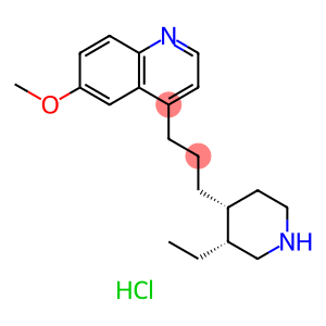 Quinoline, 4-[3-(3-ethyl-4-piperidinyl)propyl]-6-methoxy-, dihydrochloride, (3R-cis)- (9CI)