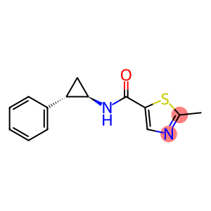 5-Thiazolecarboxamide,2-methyl-N-[(1R,2S)-2-phenylcyclopropyl]-,rel-(9CI)