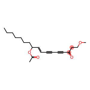 8-Heptadecene-4,6-diyn-3-one, 10-(acetyloxy)-1-methoxy-, (E)-