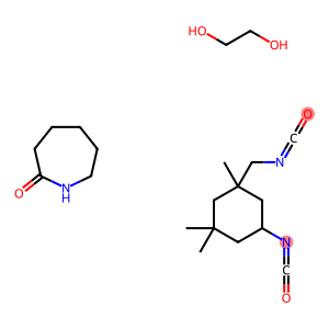 2H-Azepin-2-one, hexahydro-, polymer with 1,2-ethanediol and 5-isocyanato-1-(isocyanatomethyl) -1,3,3-trimethylcyclohexane