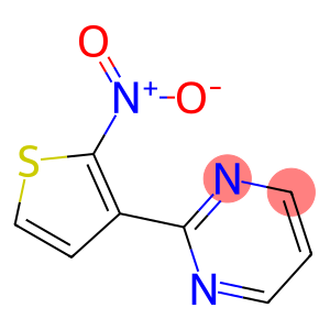 Pyrimidine, 2-(2-nitro-3-thienyl)-