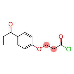 Propanoyl chloride, 3-[4-(1-oxopropyl)phenoxy]-