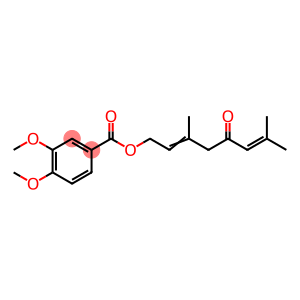 3,4-Dimethoxybenzoic acid [3,7-dimethyl-5-oxo-2,6-octadienyl] ester