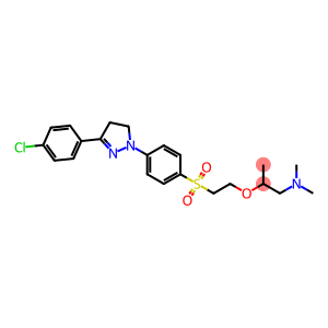 2-[2-[4-[3-(4-Chlorophenyl)-4,5-dihydro-1H-pyrazol-1-yl]phenylsulfonyl]ethoxy]-N,N-dimethyl-1-propanamine