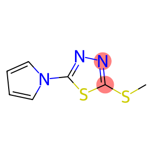 1,3,4-Thiadiazole, 2-(methylthio)-5-(1H-pyrrol-1-yl)-