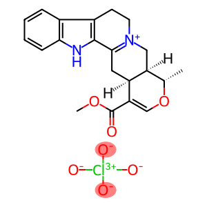 (19alpha,20alpha)-3,4,16,17-tetradehydro-16-(methoxycarbonyl)-19-methyloxayohimbanium perchlorate