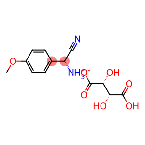 (R)-(alpha-cyano-4-methoxybenzyl)ammonium hydrogen [R-(R*,R*)]-tartrate