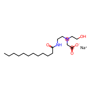 Glycine, N-(2-hydroxyethyl)-N-2-(1-oxododecyl)aminoethyl-, monosodium salt