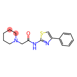 N-(4-phenyl-1,3-thiazol-2-yl)-2-(piperidin-1-yl)acetamide