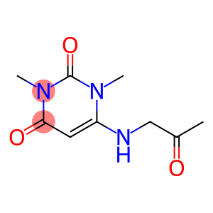 2,4(1H,3H)-Pyrimidinedione, 1,3-dimethyl-6-[(2-oxopropyl)amino]-