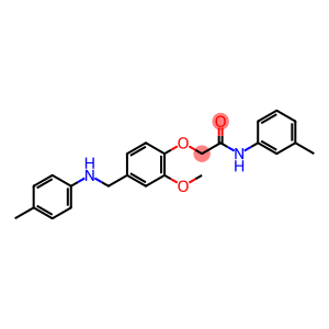 2-[2-methoxy-4-(4-toluidinomethyl)phenoxy]-N-(3-methylphenyl)acetamide