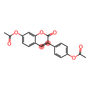 4-[7-(acetyloxy)-2-oxo-2H-chromen-3-yl]phenyl acetate