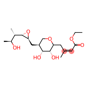 (Z)-3-Methyl-4-[(2S)-tetrahydro-3α,4α-dihydroxy-5β-[[(2S,3S)-3α-[(1S,2S)-2-hydroxy-1-methylpropyl]oxiran-2β-yl]methyl]-2H-pyran-2β-yl]-2-butenoic acid ethyl ester